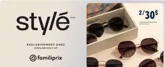 Familiprix Selected sunglasses offer