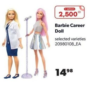 Real Canadian Superstore Barbie career doll offer
