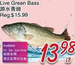 Foody Mart Live Green Bass offer