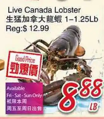 Foody Mart Live Canada Lobster offer