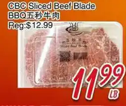 Foody Mart cbc Sliced beef blade BBQ offer