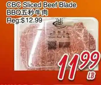Foody Mart cbc Sliced beef blade BBQ offer
