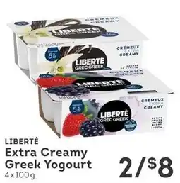 IGA Liberté extra creamy greek yogourt offer