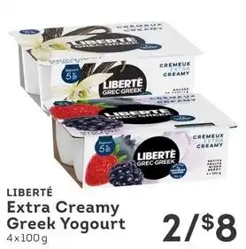 IGA Liberté extra creamy greek yogourt offer