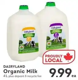 IGA Dairyland organic milk offer