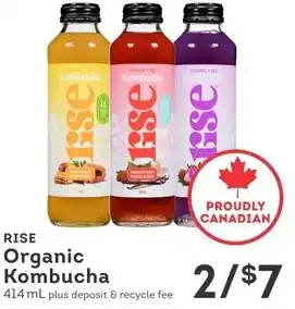 IGA Rise organic kombucha offer