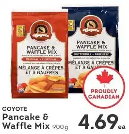 IGA Coyote pancake & waffle mix offer