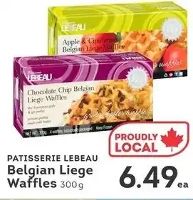 IGA Patisserie lebeau belgian liege waffles offer