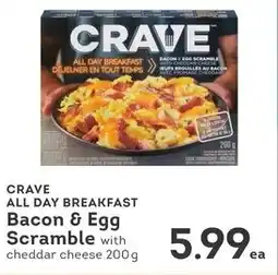 IGA Crave all day breakfast bacon & egg scramble offer