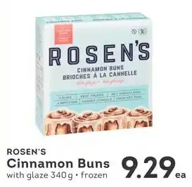 IGA Rosen's cinnamon buns offer