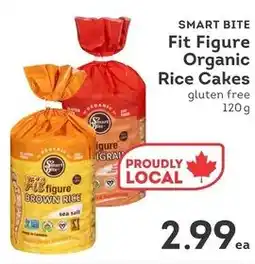 IGA Smart bite fit figure organic rice cakes offer