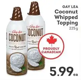 IGA Gay lea coconut whipped topping offer