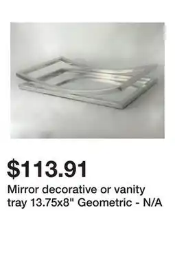 Bed Bath & Beyond Mirror decorative or vanity tray 13.75x8 Geometric - N/A offer