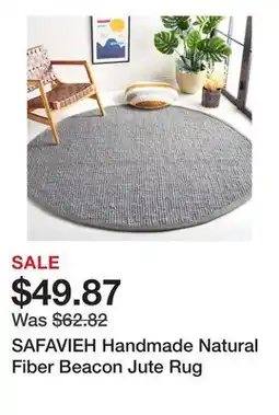 Bed Bath & Beyond SAFAVIEH Handmade Natural Fiber Beacon Jute Rug offer