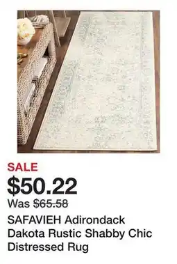Bed Bath & Beyond SAFAVIEH Adirondack Dakota Rustic Shabby Chic Distressed Rug offer