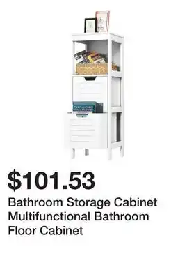 Bed Bath & Beyond Bathroom Storage Cabinet Multifunctional Bathroom Floor Cabinet offer