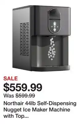 Wayfair Northair 44lb Self-Dispensing Nugget Ice Maker Machine with Top Loading Water Reservoir offer