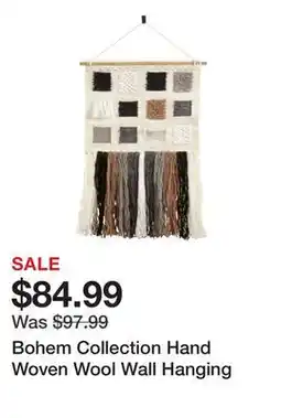 Wayfair Bohem Collection Hand Woven Wool Wall Hanging offer