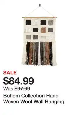 Wayfair Bohem Collection Hand Woven Wool Wall Hanging offer