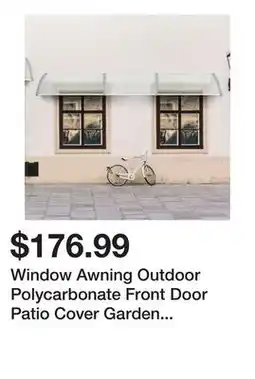 Wayfair Window Awning Outdoor Polycarbonate Front Door Patio Cover Garden Canopy offer
