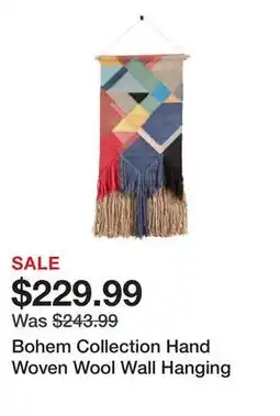 Wayfair Bohem Collection Hand Woven Wool Wall Hanging offer