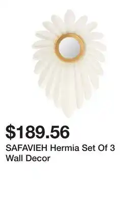 Bed Bath & Beyond SAFAVIEH Hermia Set Of 3 Wall Decor offer
