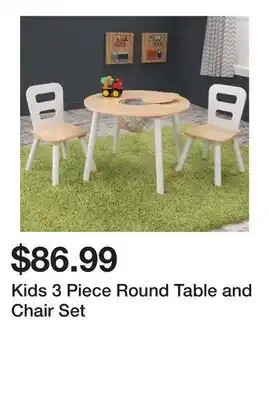 Wayfair Kids 3 Piece Round Table and Chair Set offer