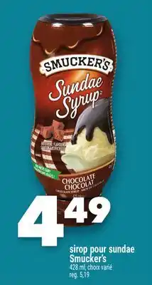 Marche Ami SIROP POUR SUNDAE SMUCKER'S offer