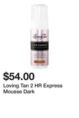 Sephora Loving Tan 2 HR Express Mousse Dark offer