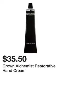 Sephora Grown Alchemist Restorative Hand Cream offer