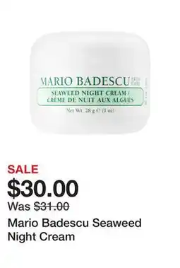Sephora Mario Badescu Seaweed Night Cream offer