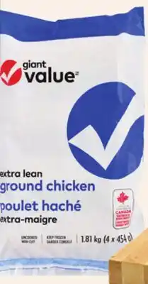 Giant Tiger Giant Value lean ground chicken offer