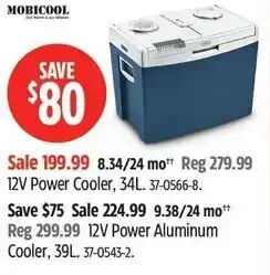 Canadian Tire Mobicool 12v power cooler offer