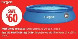 Canadian Tire Funsicle simple set pool offer