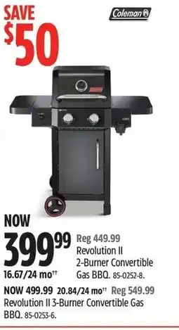 Canadian Tire Revolution II 2-Burner Convertible Gas BBQ offer