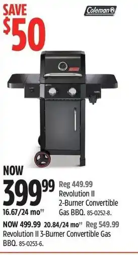 Canadian Tire Revolution II 2-Burner Convertible Gas BBQ offer