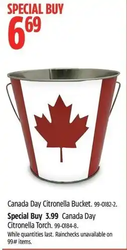 Canadian Tire Citronella Bucket offer