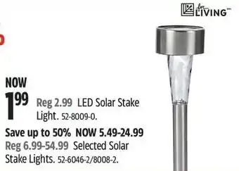 Canadian Tire Living Led Solar Strake Light offer
