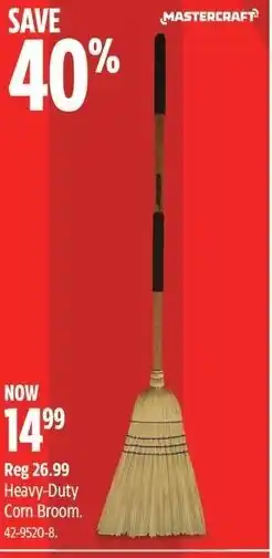 Canadian Tire Mastecraft Heavy Duty Corn Broom offer