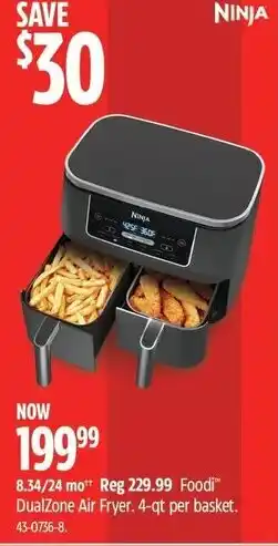 Canadian Tire Ninja Foodi DualZone Air Fryer offer