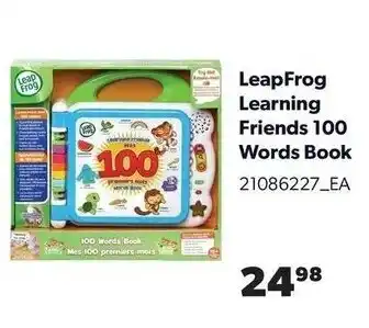 Real Canadian Superstore Leapfrog learning friends 100 words book offer