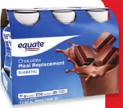 Walmart Equate Regular, High Protein or Diabetic Nutritional Liquid offer