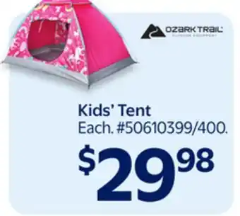 Walmart Kids' Tent offer
