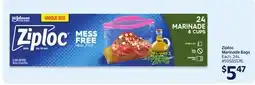 Walmart Ziploc Marinade Bags offer