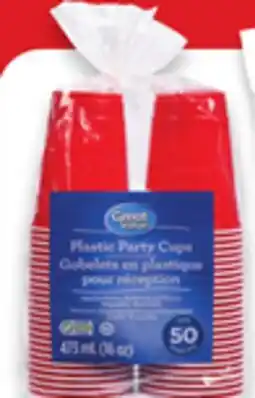 Walmart Great Value Red Personalized Party Cups offer