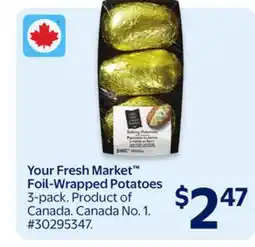 Walmart Your Fresh Market Foil-Wrapped Potatoes offer