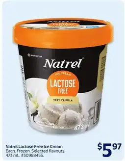 Walmart Natrel Lactose Free Ice Cream offer