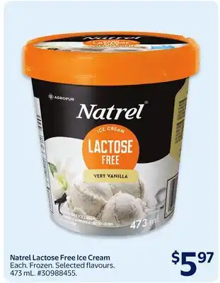 Walmart Natrel Lactose Free Ice Cream offer