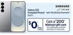Walmart Galaxy S25 Postpaid Phone‡ offer