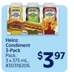 Walmart Heinz Condiments 3-Pack offer